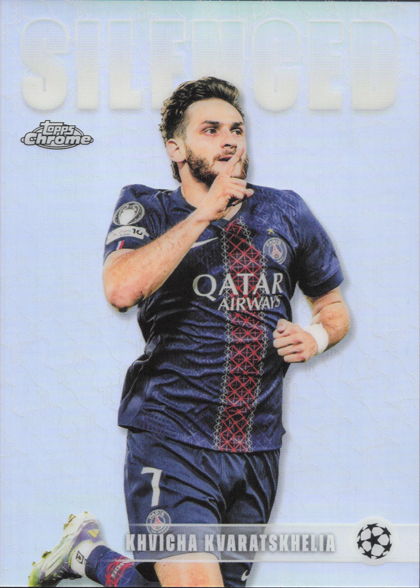 Khvicha Kvaratskhelia Silenced Topps Chrome