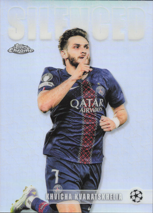 Khvicha Kvaratskhelia Silenced Topps Chrome