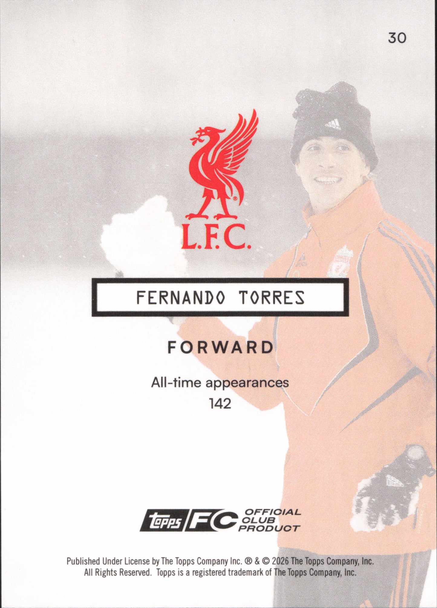 Fernando Torres Topps Focus Liverpool