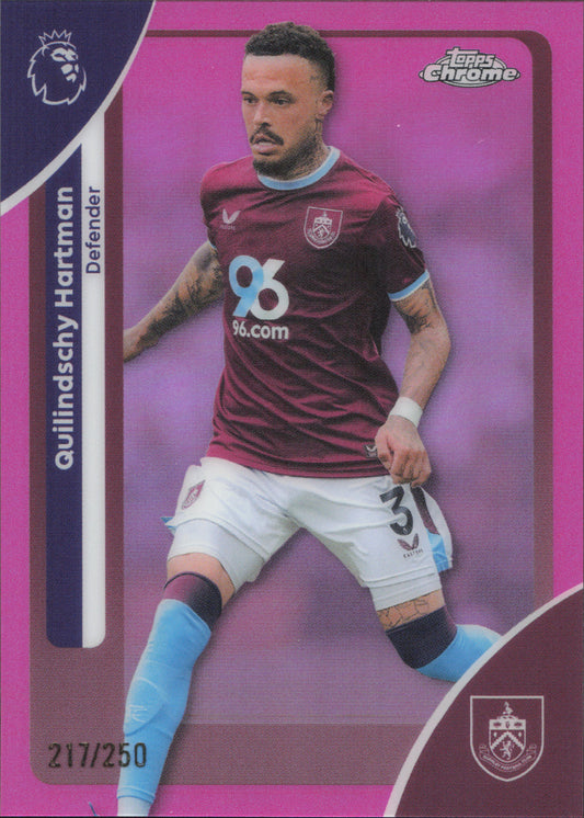 Quilindschy Hartman Numbered /250 Topps Chrome EPL