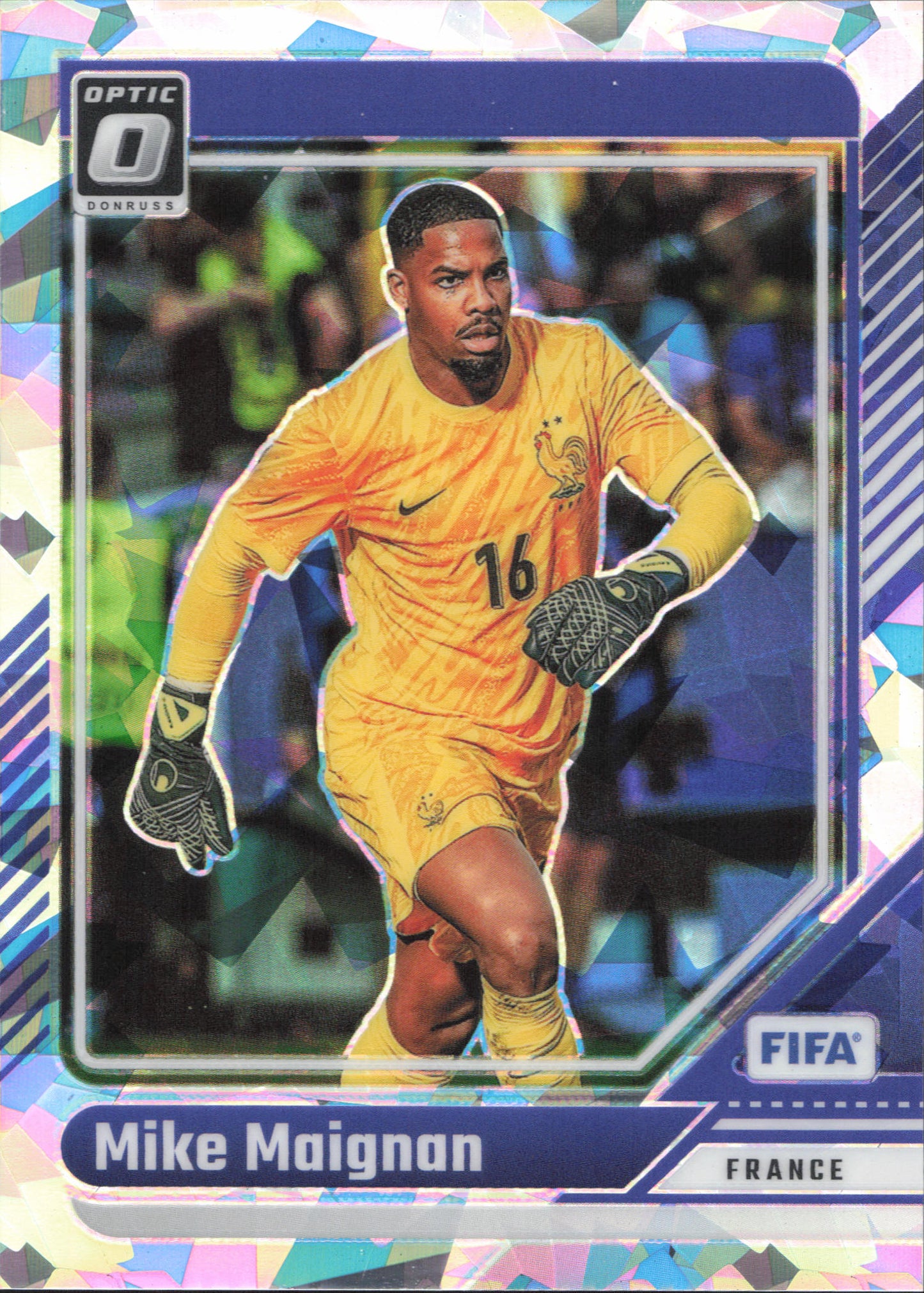 Mike Maignan Cracked Ice Panini Donruss Optic