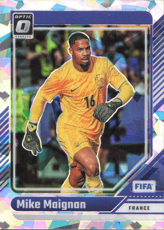 Mike Maignan Cracked Ice Panini Donruss Optic