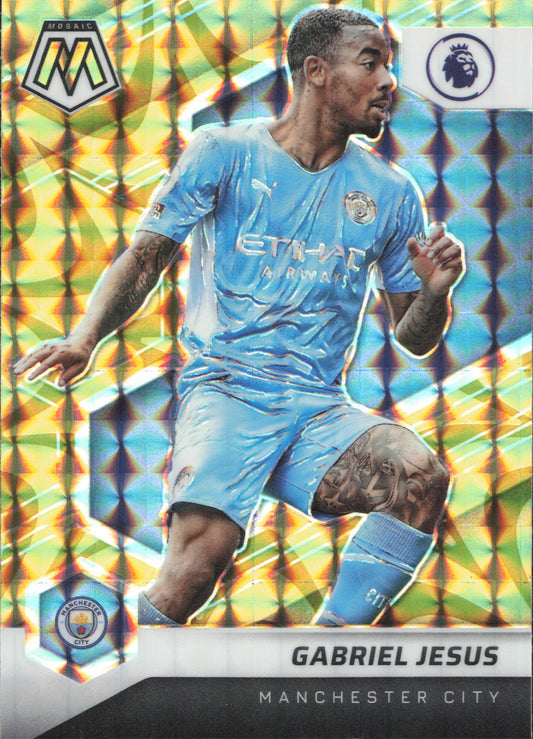 Gabriel Jesus Gold Reactive Panini Mosaic EPL