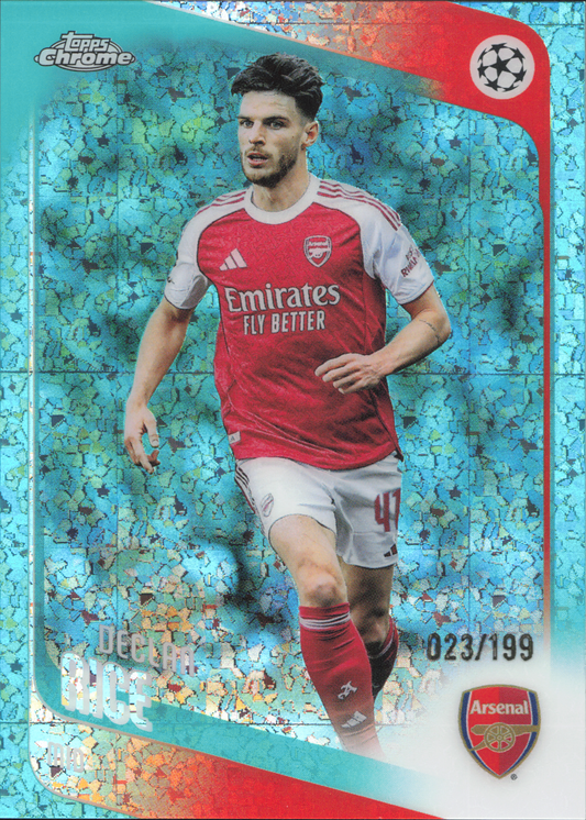 Declan Rice Numbered /199 Topps Chrome UCC