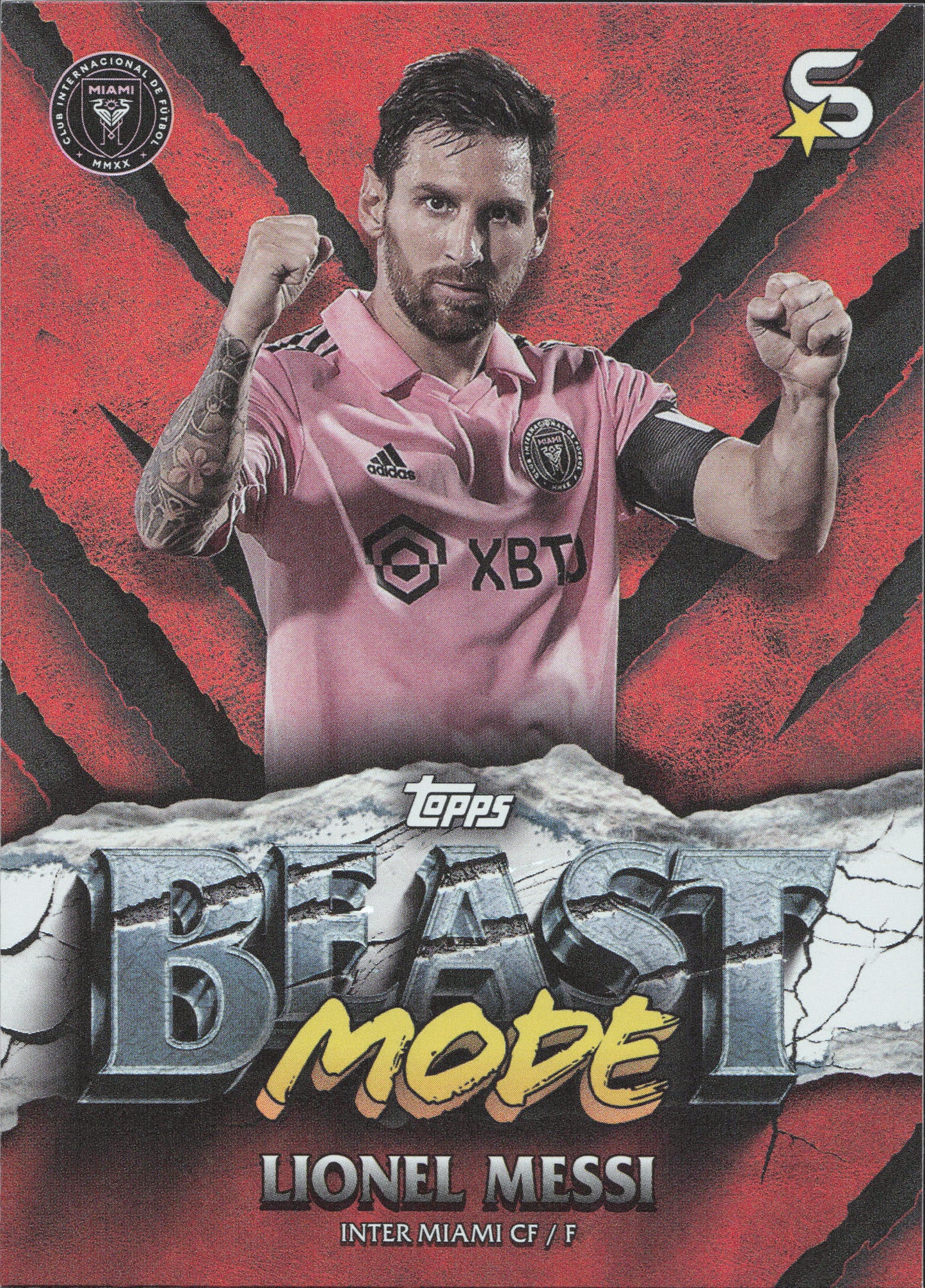 Lionel Messi Beast Mode Topps Superstars MLS
