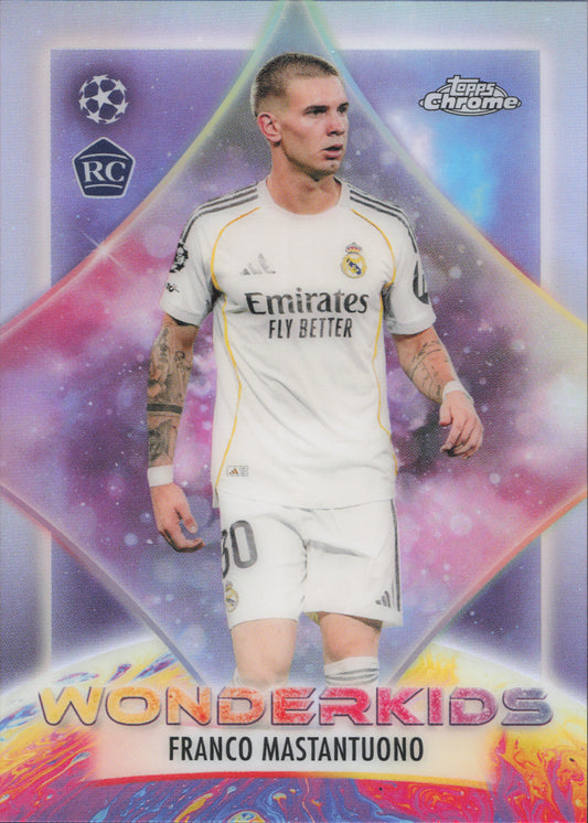 Franco Mastantuono Rookie Wonderkids Topps Chrome