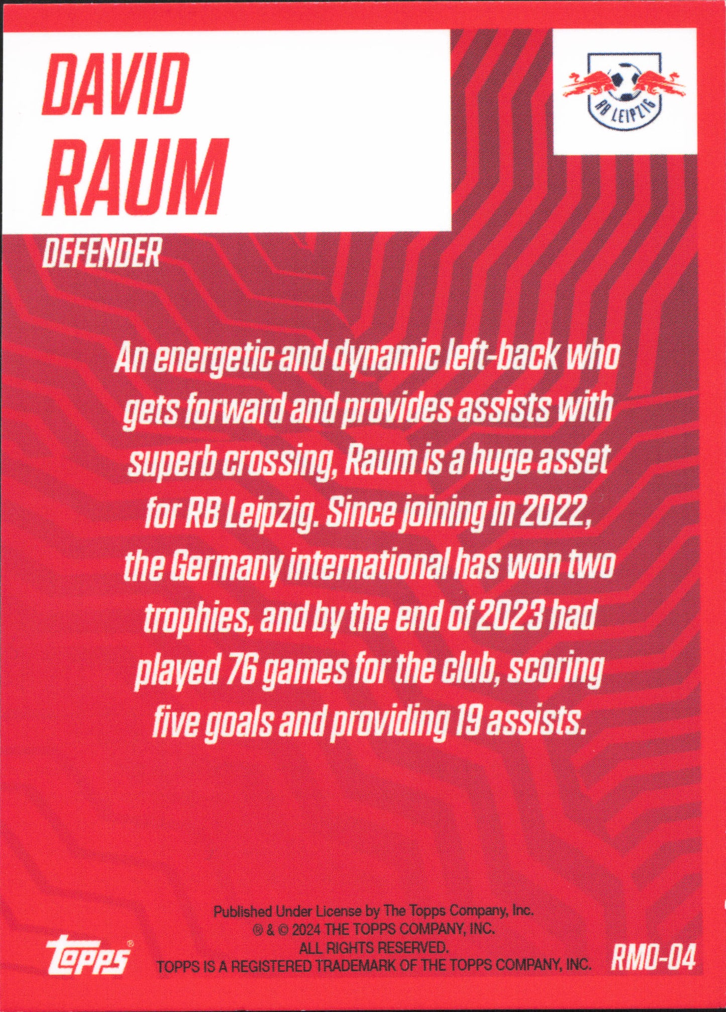 David Raum Holo Topps Team Set