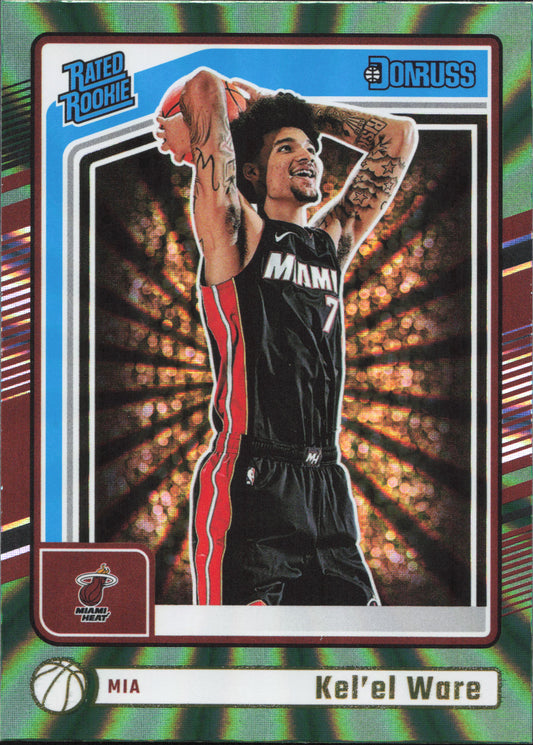 Kel'el Ware Rated Rookie Green Laser Donruss