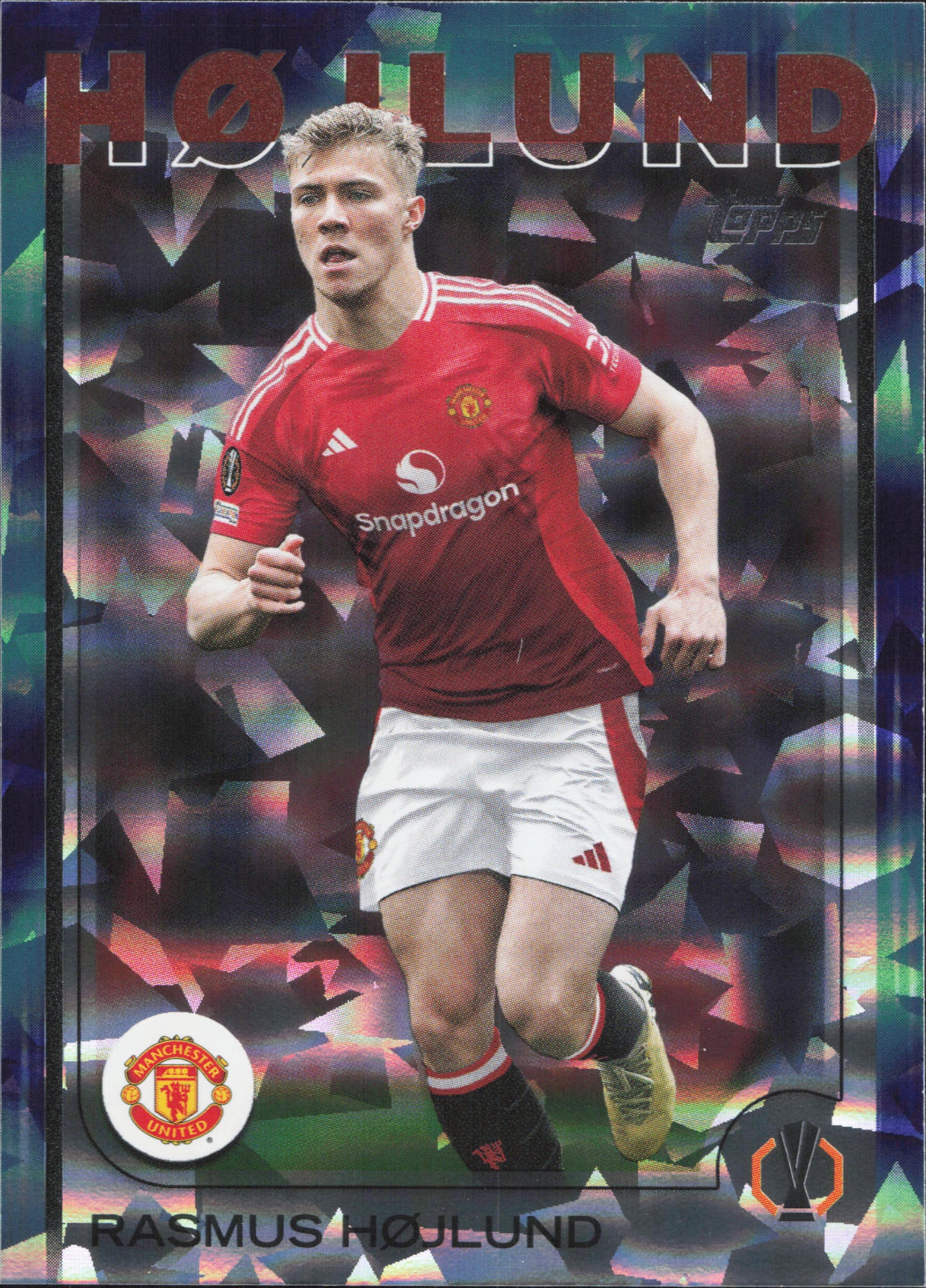 Rasmus Hojlund Northern Lights Topps Flagship