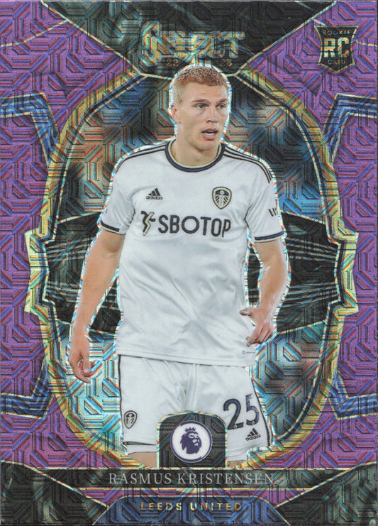 Rasmus Kristensen Rookie Purple Mojo Panini Select EPL