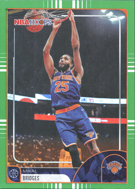 Mikal Bridges Green Parallel Topps NBA Hoops