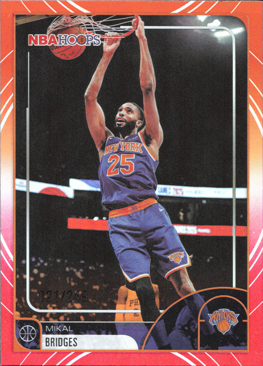Mikal Bridges Numbered /249 Topps NBA Hoops