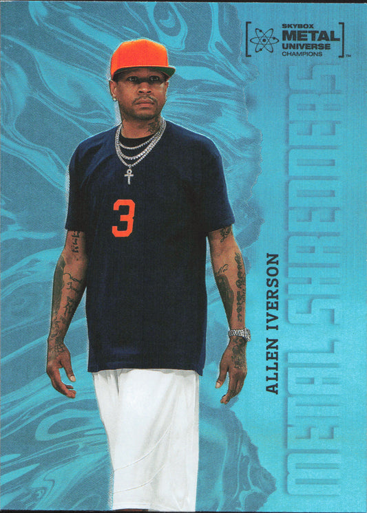 Allen Iverson Metal Shredders Skybox Metal Universe