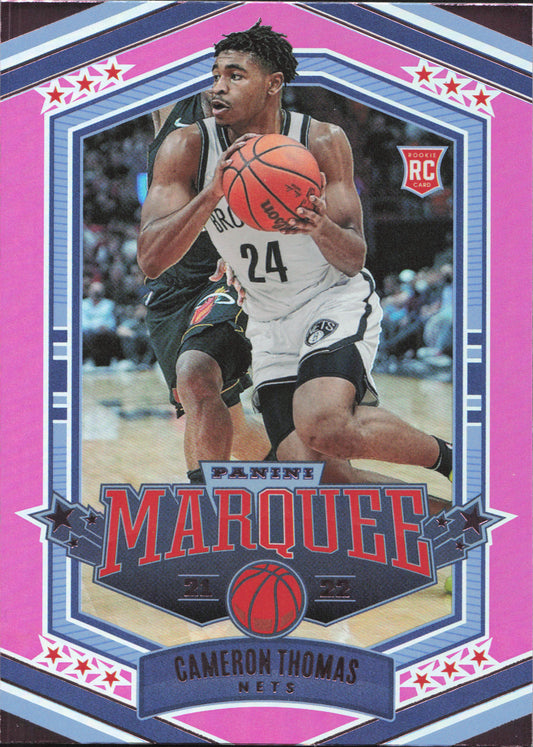 Cameron Thomas Pink Rookie Marquee Panini Chronicles