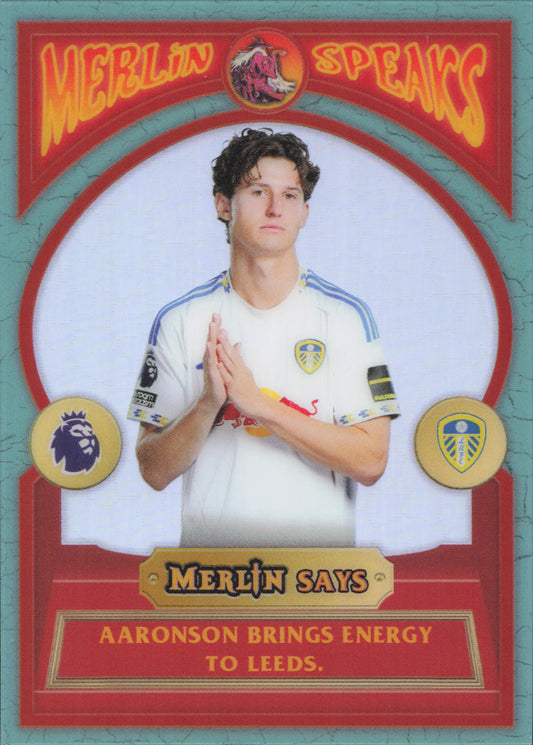 Brenden Aaronson Merlin Speaks Topps Merlin EPL
