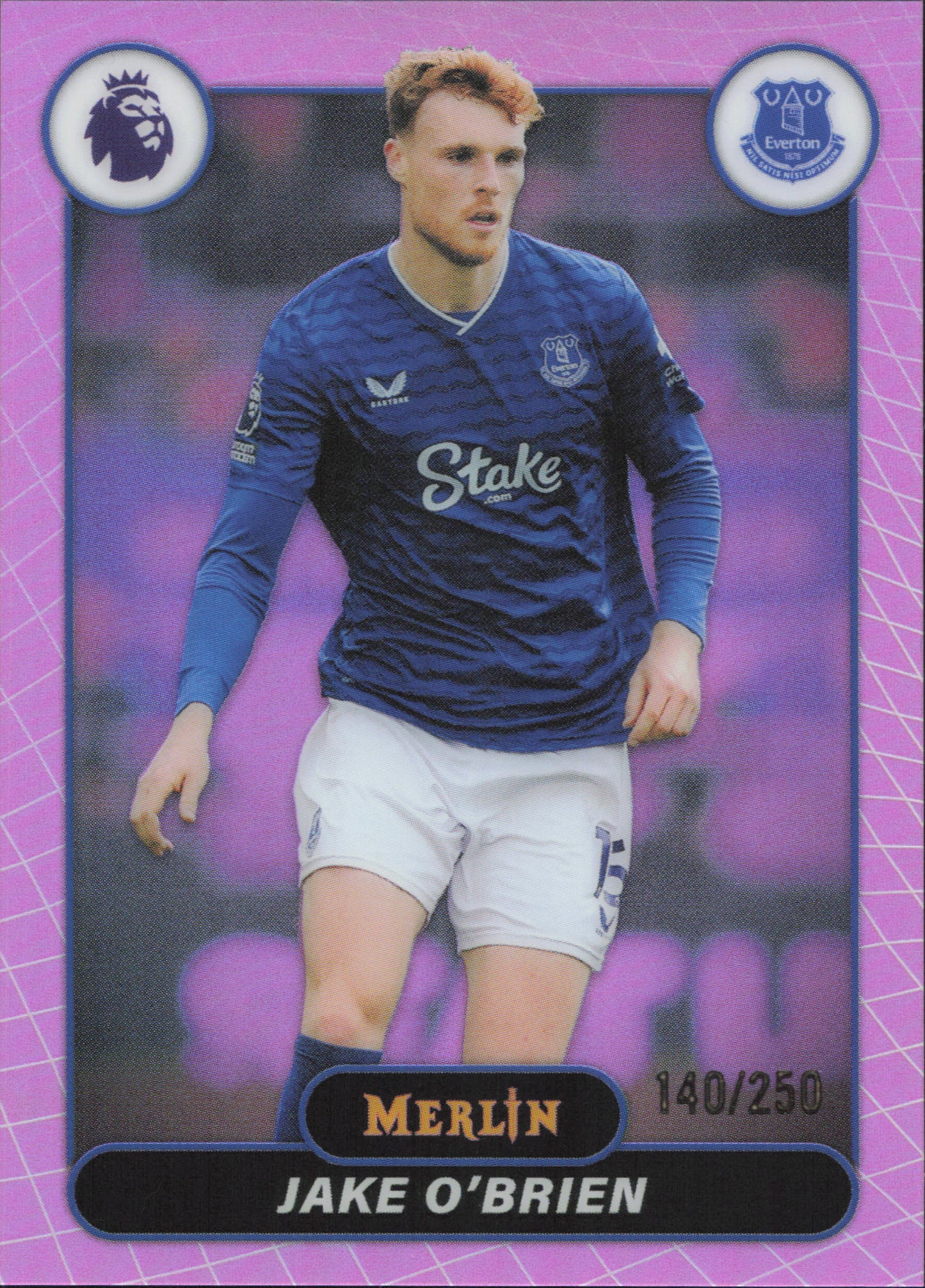 Jake O'Brien Numbered /250 Topps Merlin EPL