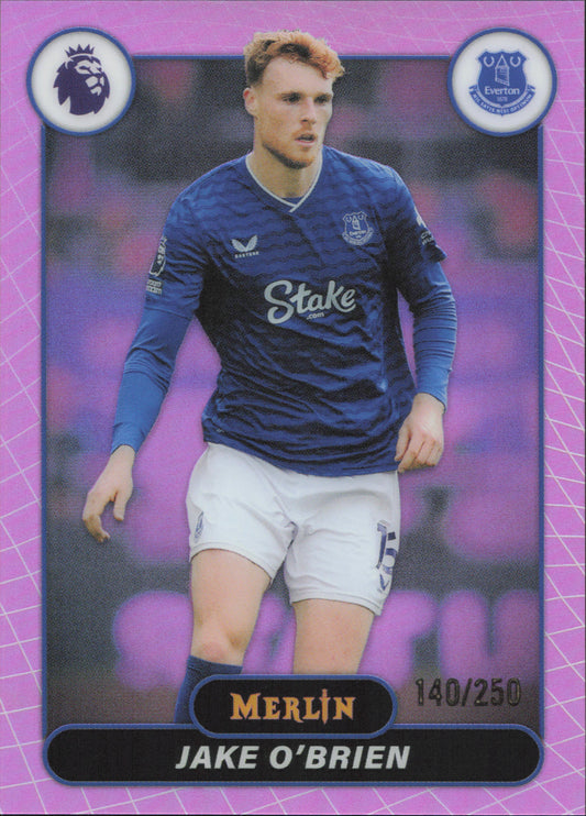 Jake O'Brien Numbered /250 Topps Merlin EPL