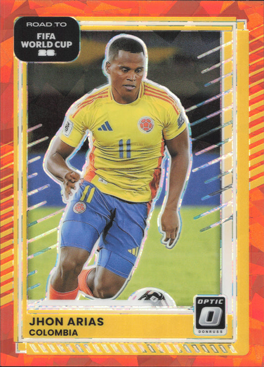 Jhon Arias Numbered /99 Panini Donruss Optic World Cup