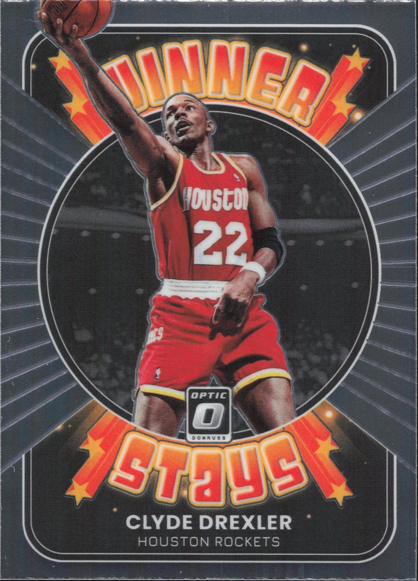 Clyde Drexler Winner Stays Panini Donruss Optic