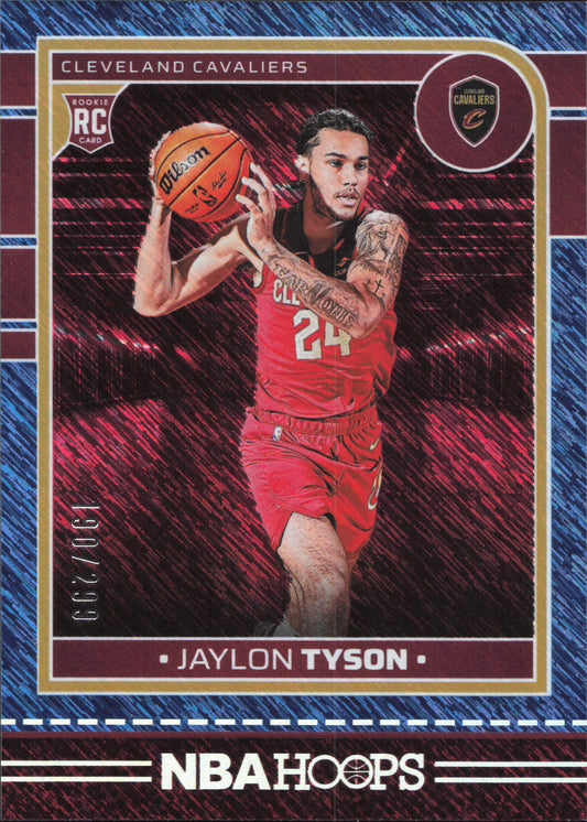 Jaylon Tyson Rookie Numbered /299 Panini NBA Hoops