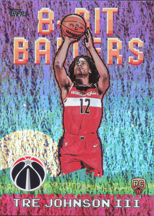 Tre Johnson III Rookie 8-Bit Ballers Glitter Topps Flagship