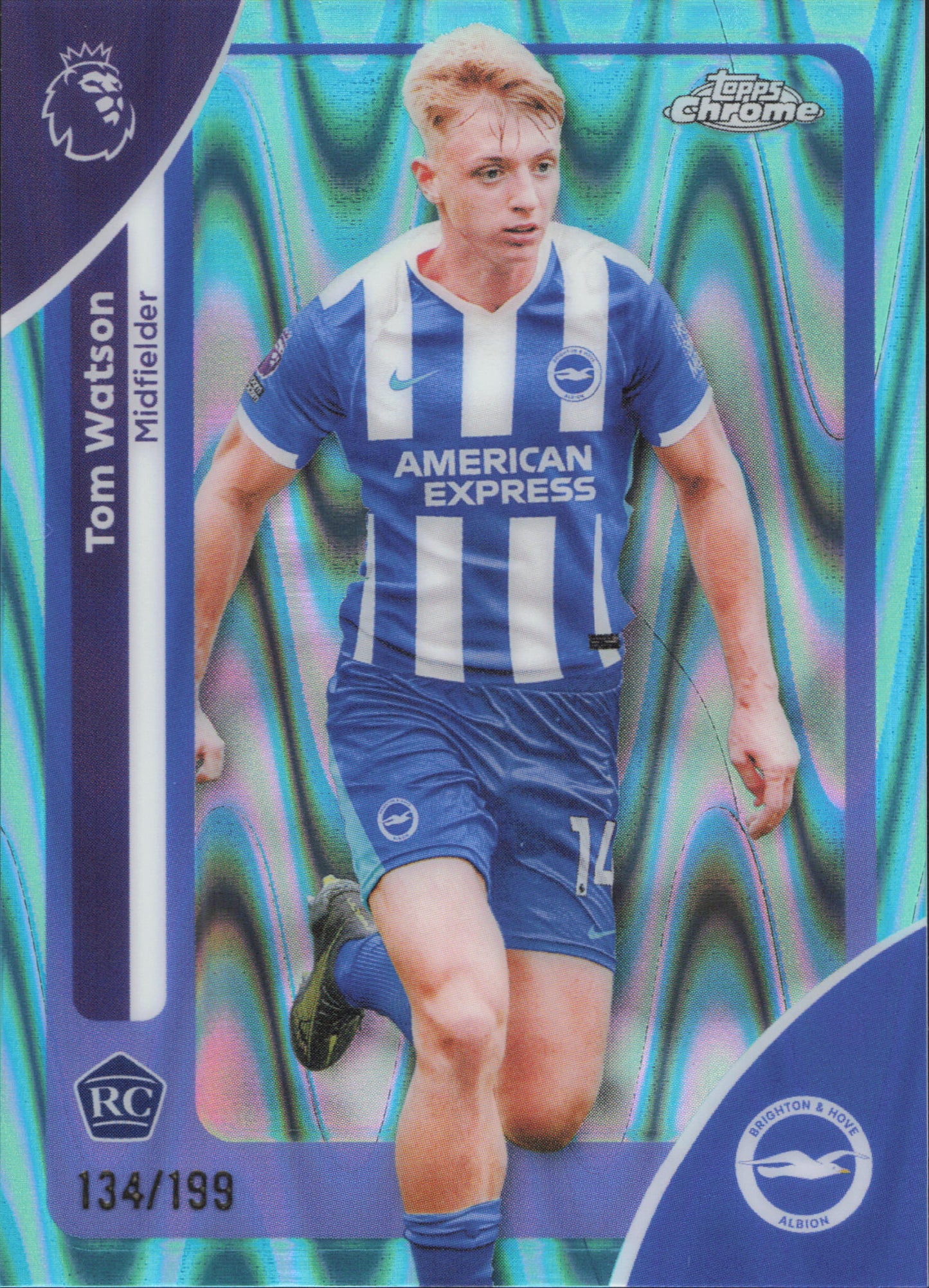 Tom Watson Rookie Numbered /199 Topps Chrome EPL