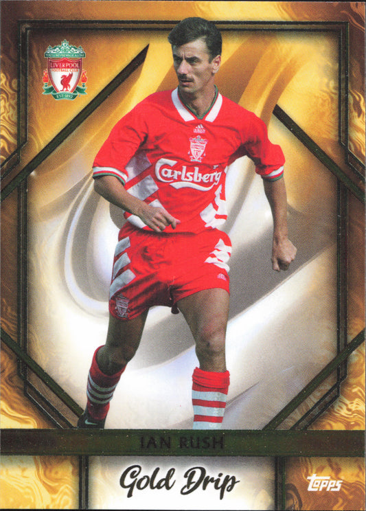 Ian Rush Gold Drip Topps Liverpool Team Set