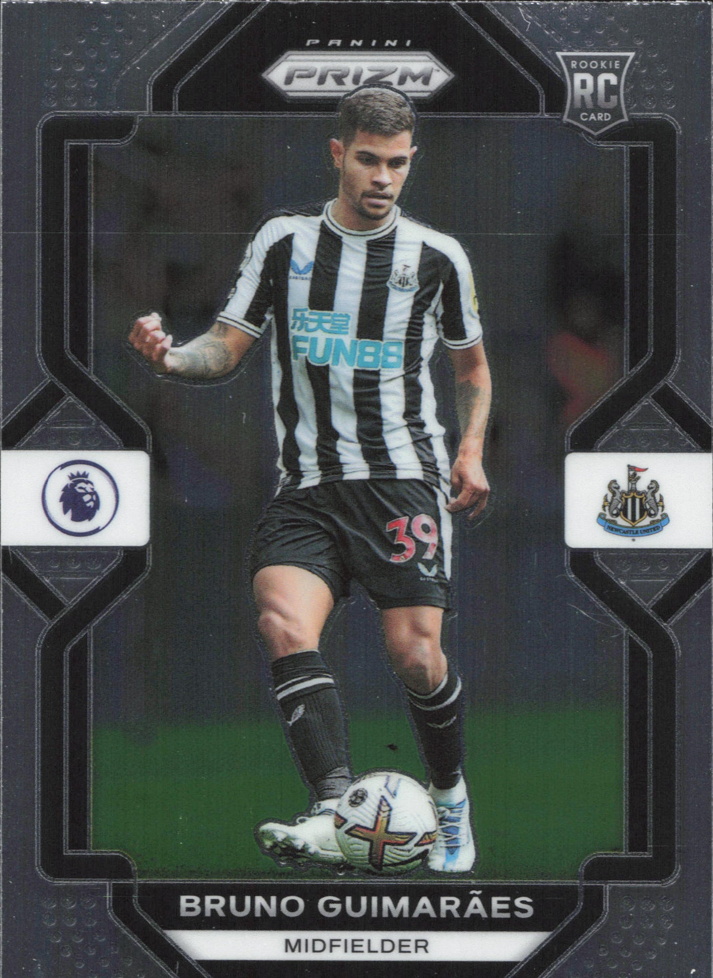 Bruno Guimaraes Rookie Base Panini Prizm EPL