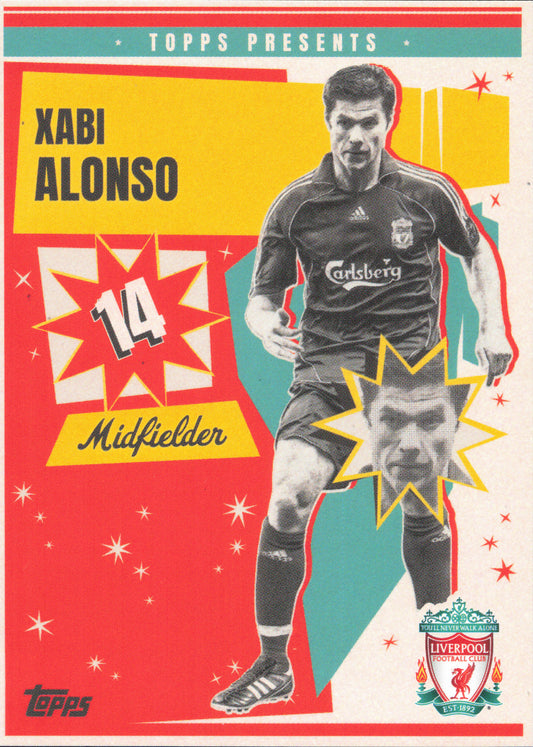 Xabi Alonso Topps Presents Liverpool Team Set