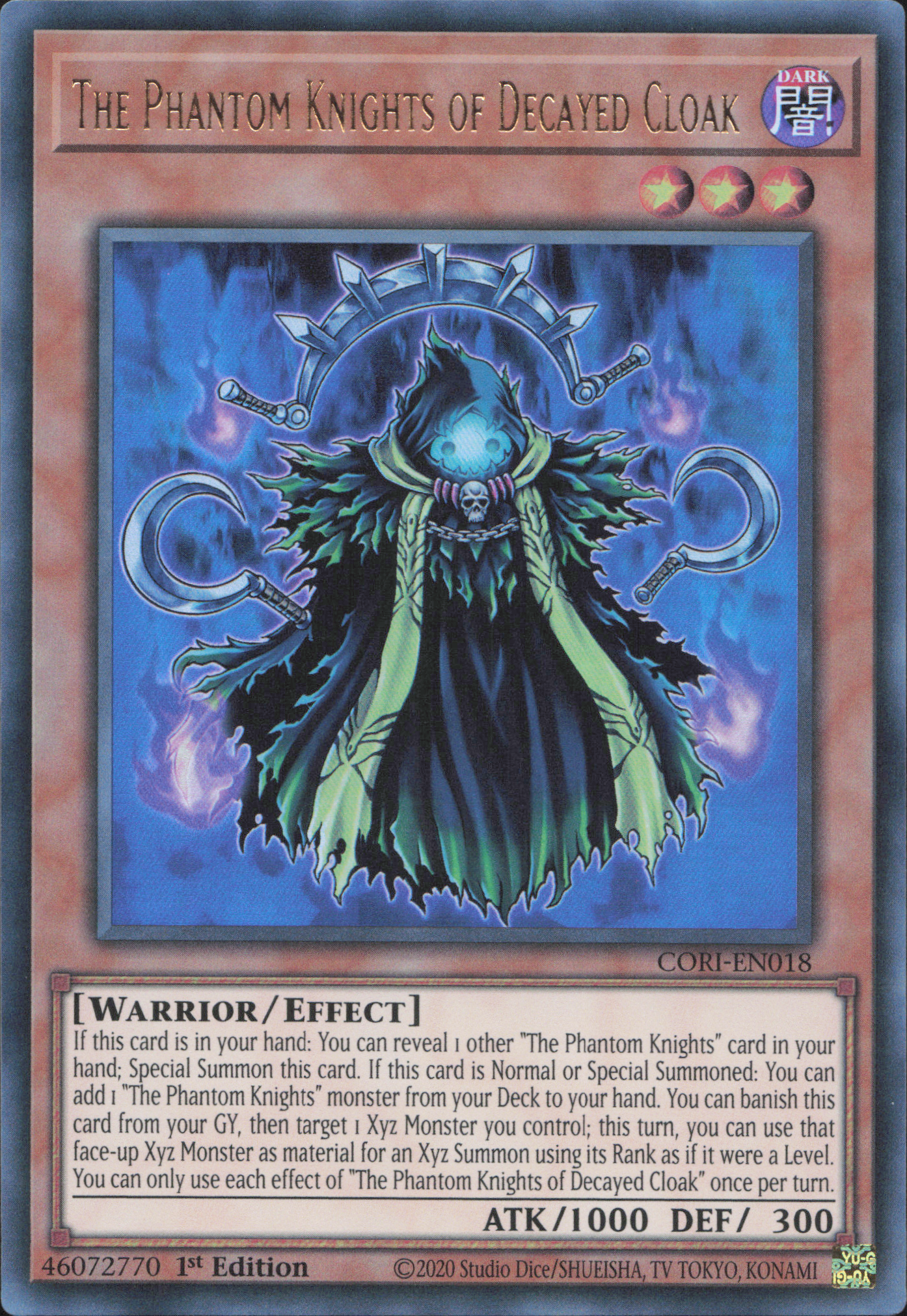 The Phantom Knights of Decayed Cloak (V.1 - Ultra Rare)