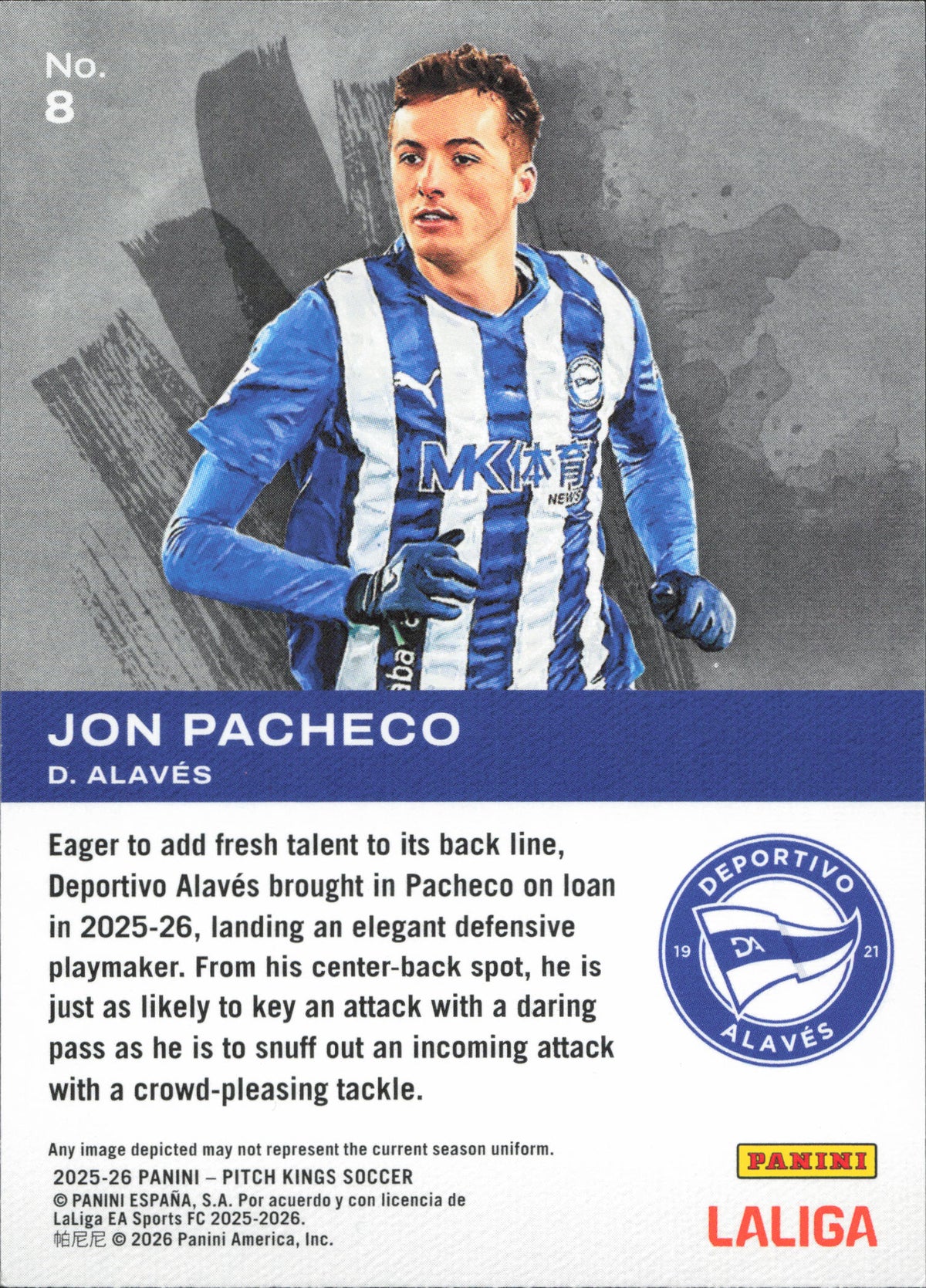 Jon Pacheco Elegance Panini Pitch Kings La Liga