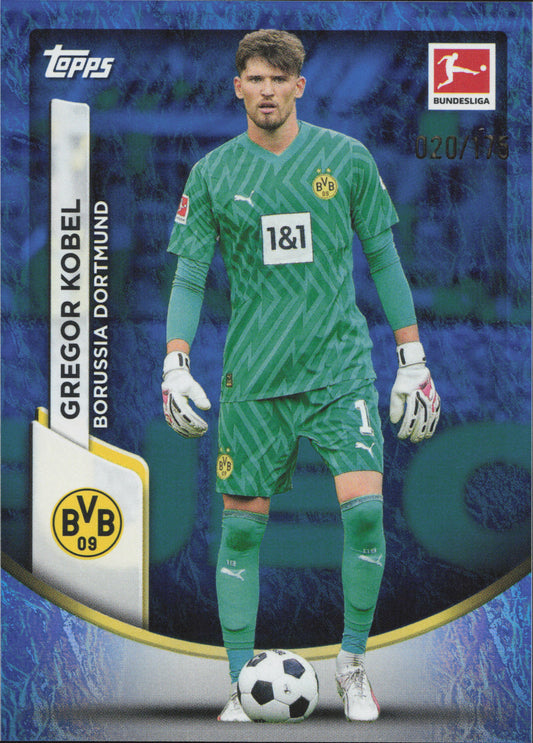 Gregor Kobel Numbered /175 Topps Jade Bundesliga