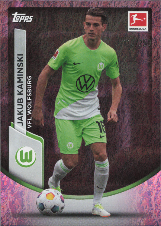 Jakub Kaminski Numbered /250 Topps Jade Bundesliga