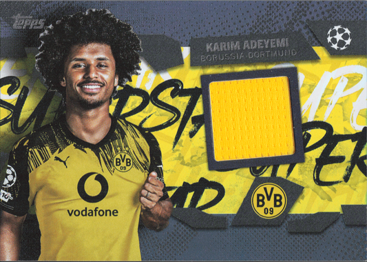 Karim Adeyemi Player-Worn Patch Topps Flagship