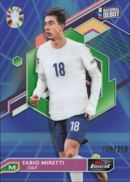 Fabio Miretti Numbered /250 Topps Finest