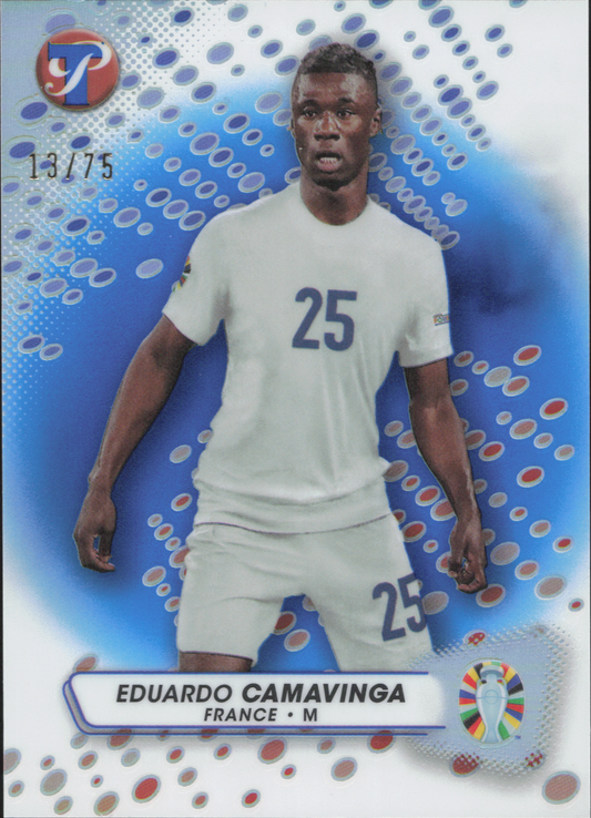 Eduardo Camavinga Numbered /75 Topps Prestige