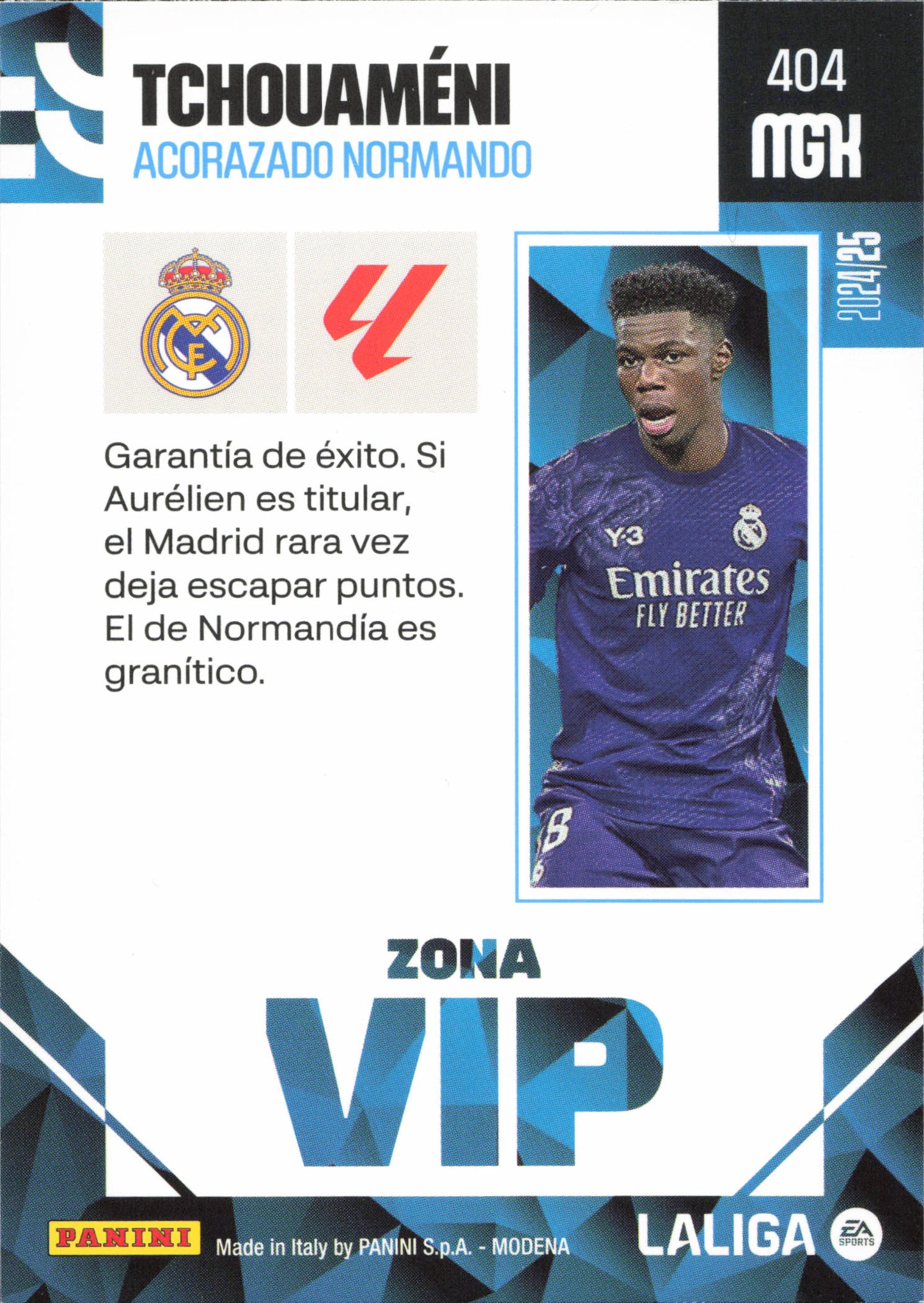 Aurelien Tchouameni Zona Vip Panini MGK La Liga