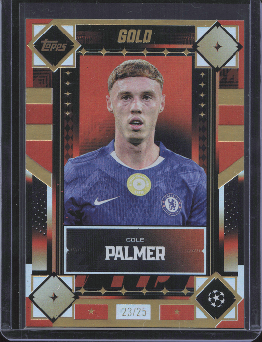 Cole Palmer Numbered /25 Topps Gold