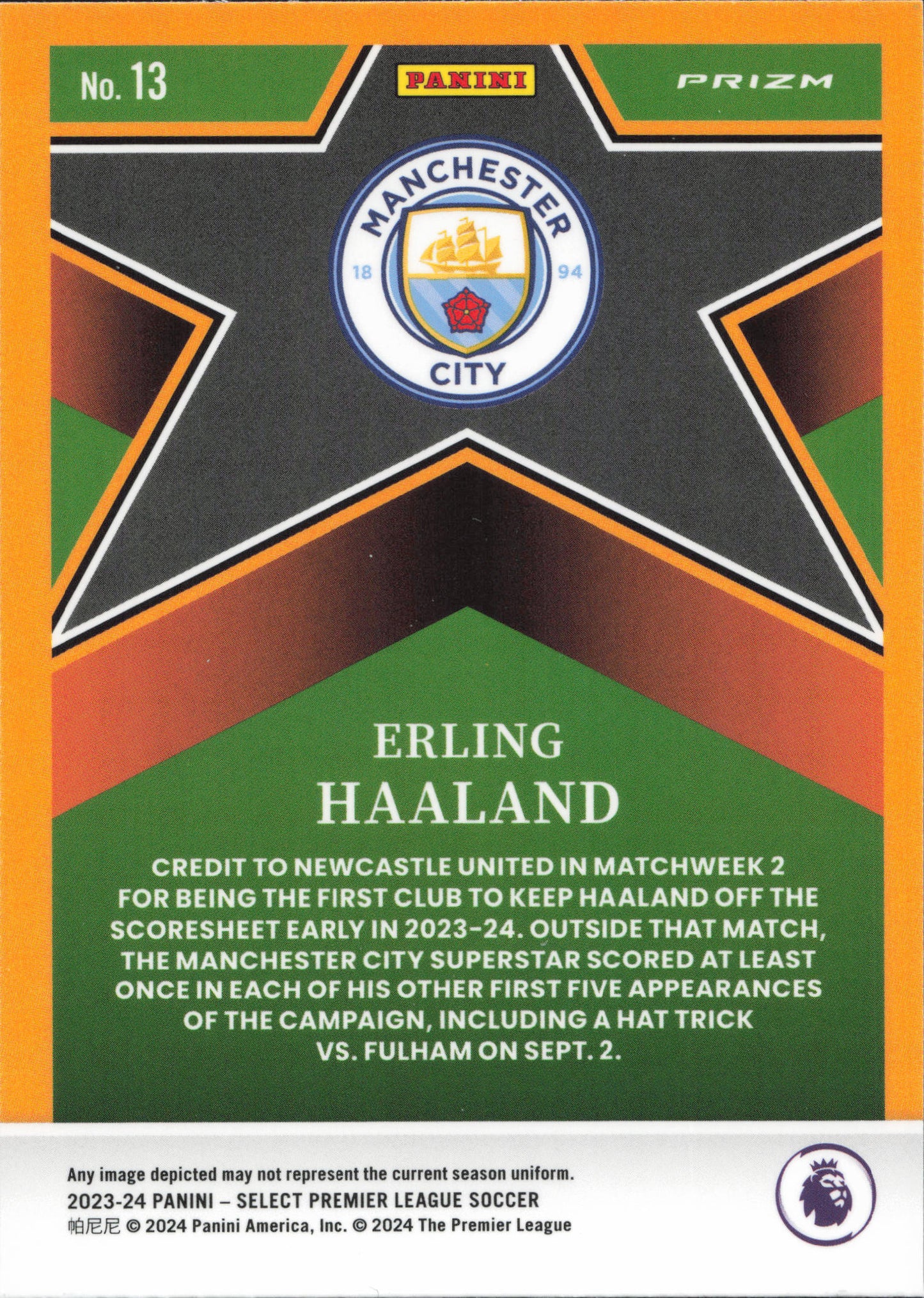 Erling Haaland Stars Panini Select EPL