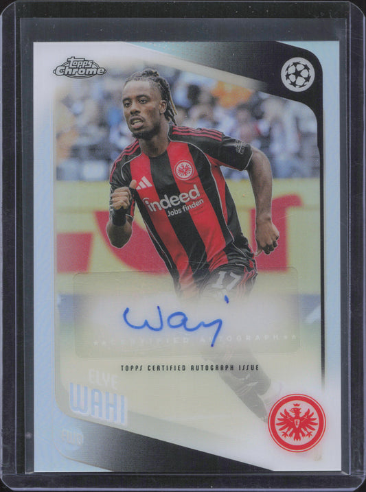 Elye Wahi Autograph Topps Chrome UCC
