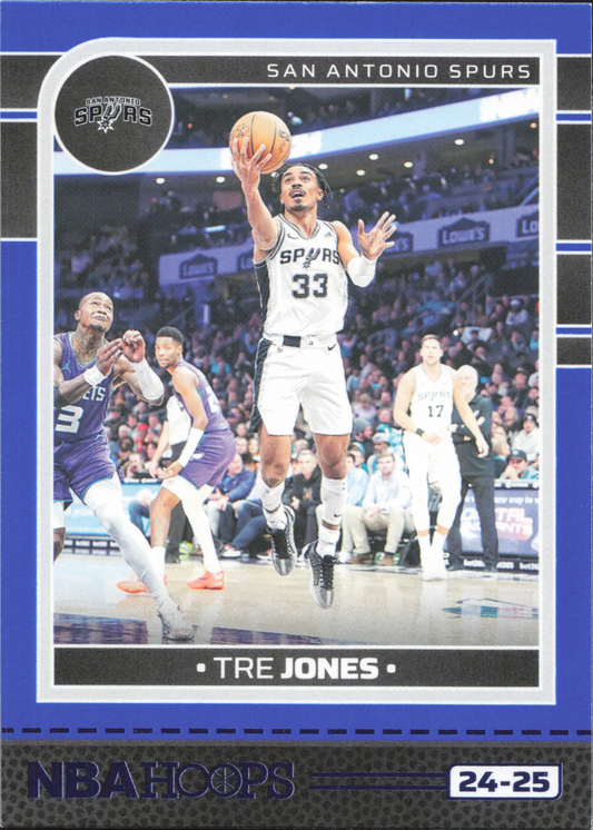 Tre Jones Blue Parallel Panini NBA Hoops