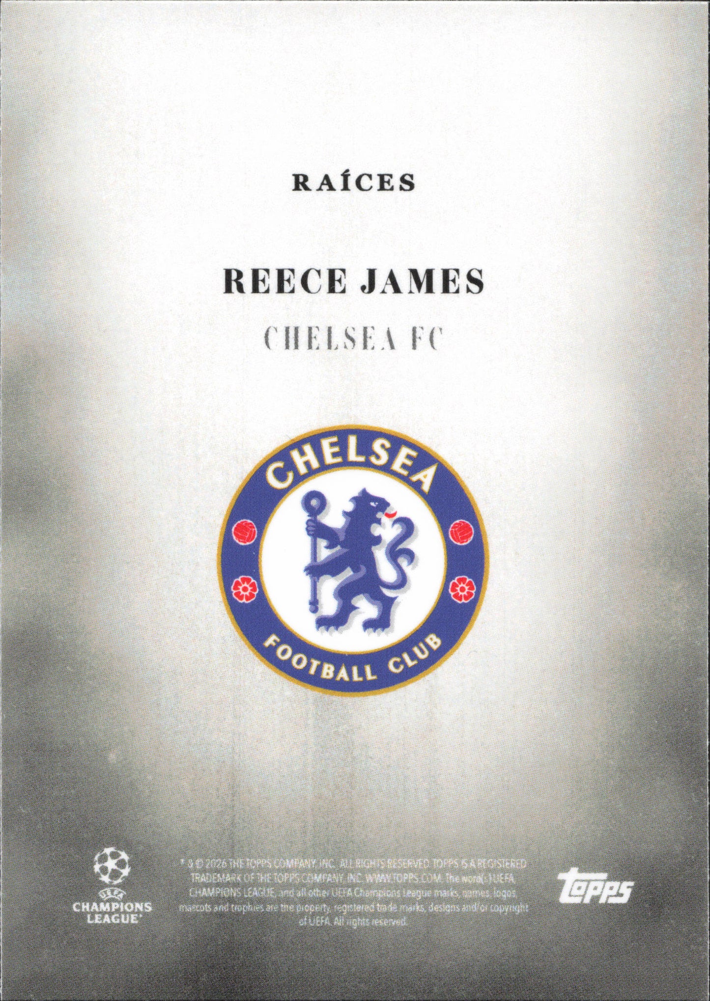 Reece James Topps Simplicidad