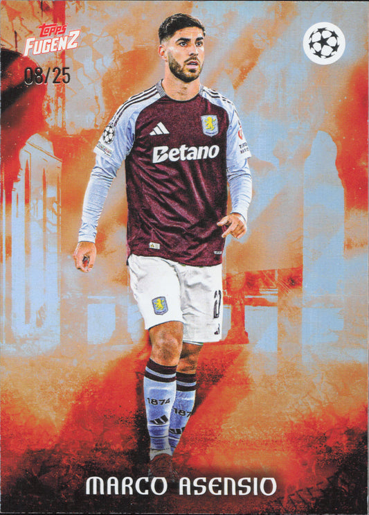 Marco Asensio Numbered /25 Topps Fugenz