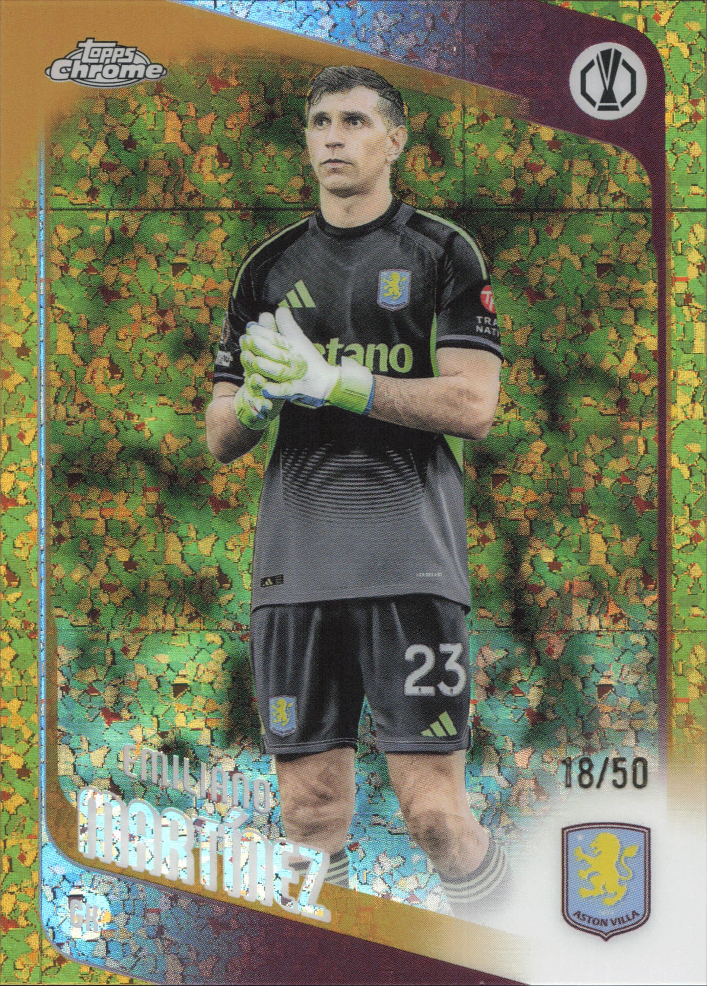 Emiliano Martinez Numbered /50 Topps Chrome UCC