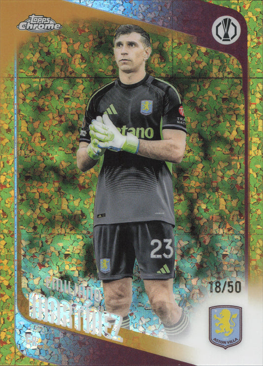 Emiliano Martinez Numbered /50 Topps Chrome UCC