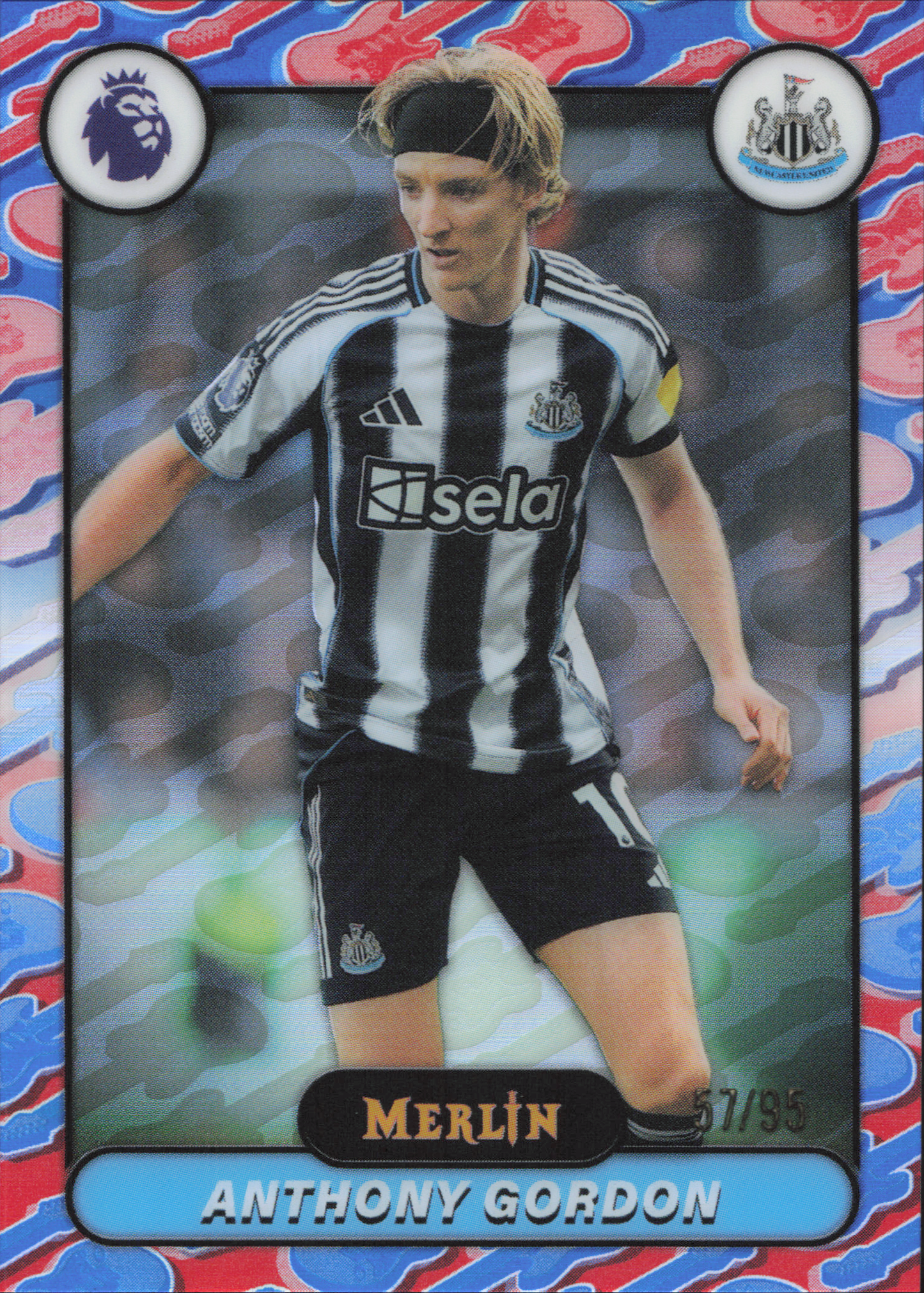 Anthony Gordon Numbered /95 Topps Merlin EPL