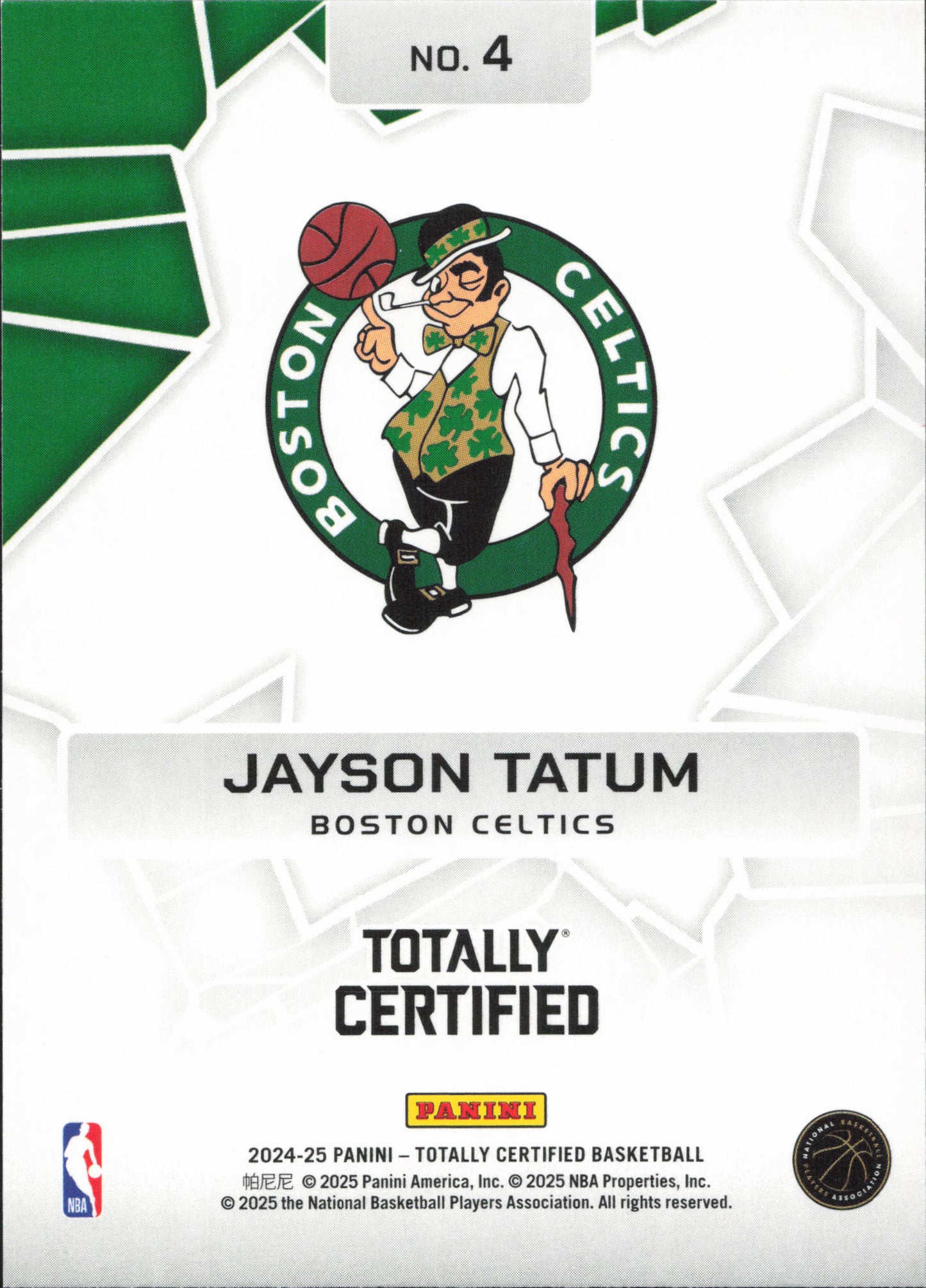 Jayson Tatum Rock The Rim Panini Totally Certified