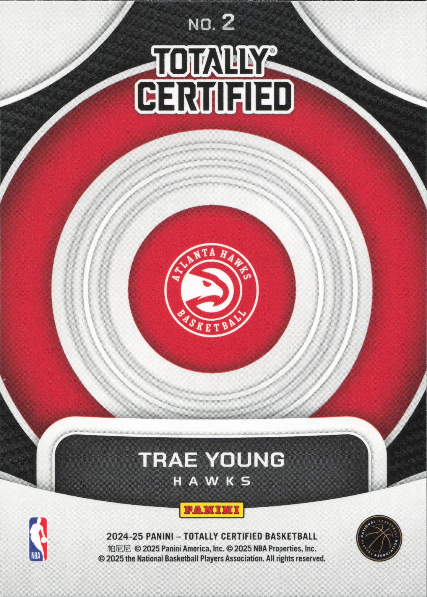 Trae Young On Target Panini Totally Certified