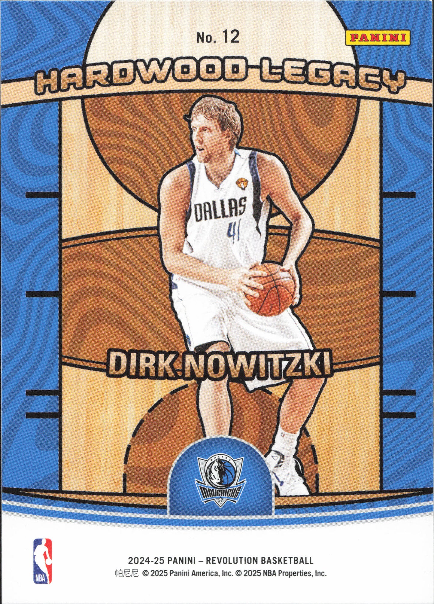 Dirk Nowitzki Hardwood Legacy Panini Revolution