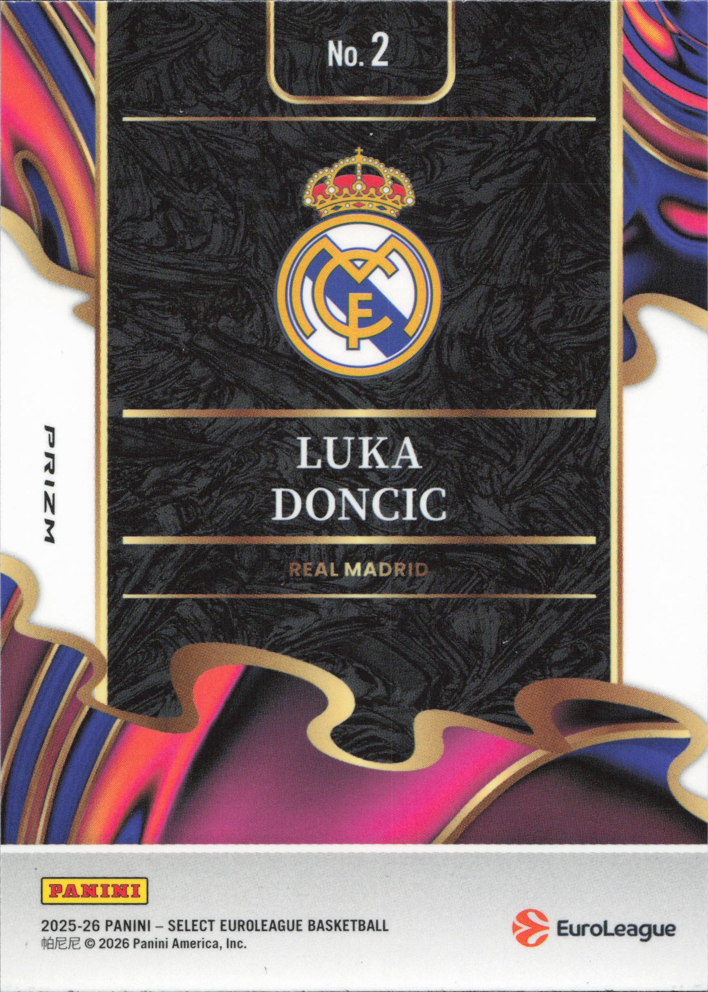 Luka Doncic Clutch Panini Select EuroLeague